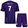 Officiële Voetbalshirt + Korte Broek Real Madrid Vini JR 7 Vierde 2023-24 - Kids